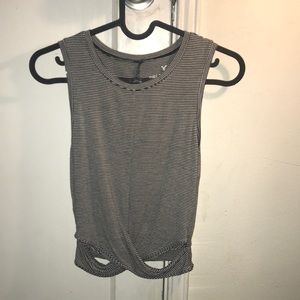 Black & white striped tank